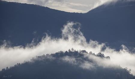 Low Clouds over Mt. Konocti.