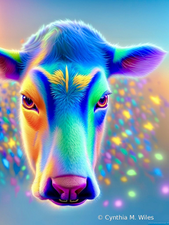 Watercolor Cow 