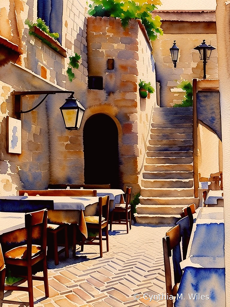Cafe in Croatia 
