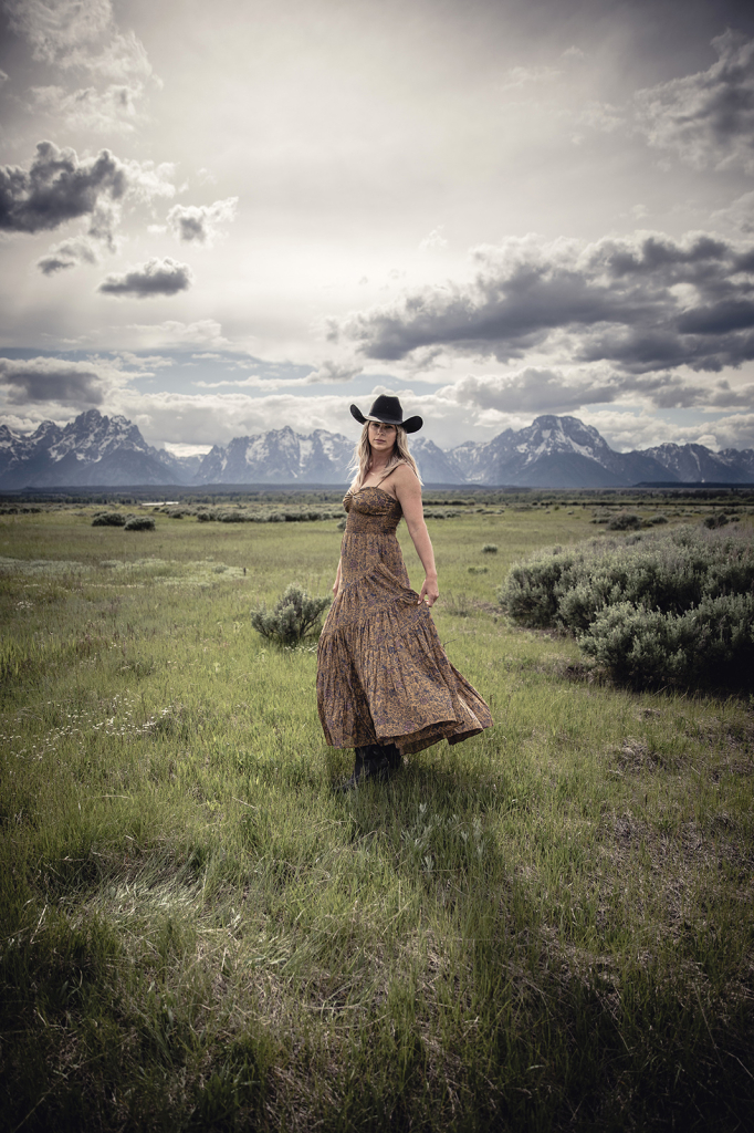 The Cowgirl and the Tetons