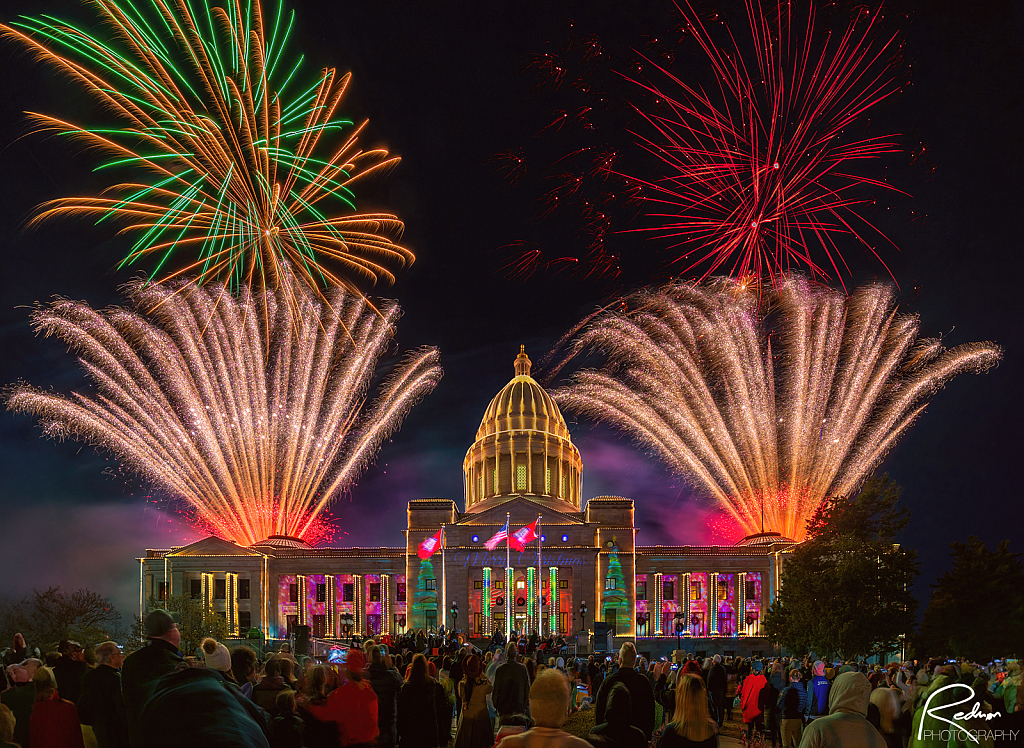 Arkansas State Capitol Fireworks 