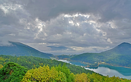 Storm above the lake.