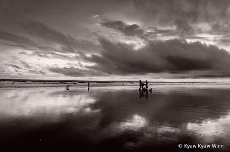 Raining Season of Beach 