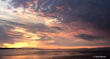 Evening sky, Gulf Islands BC 