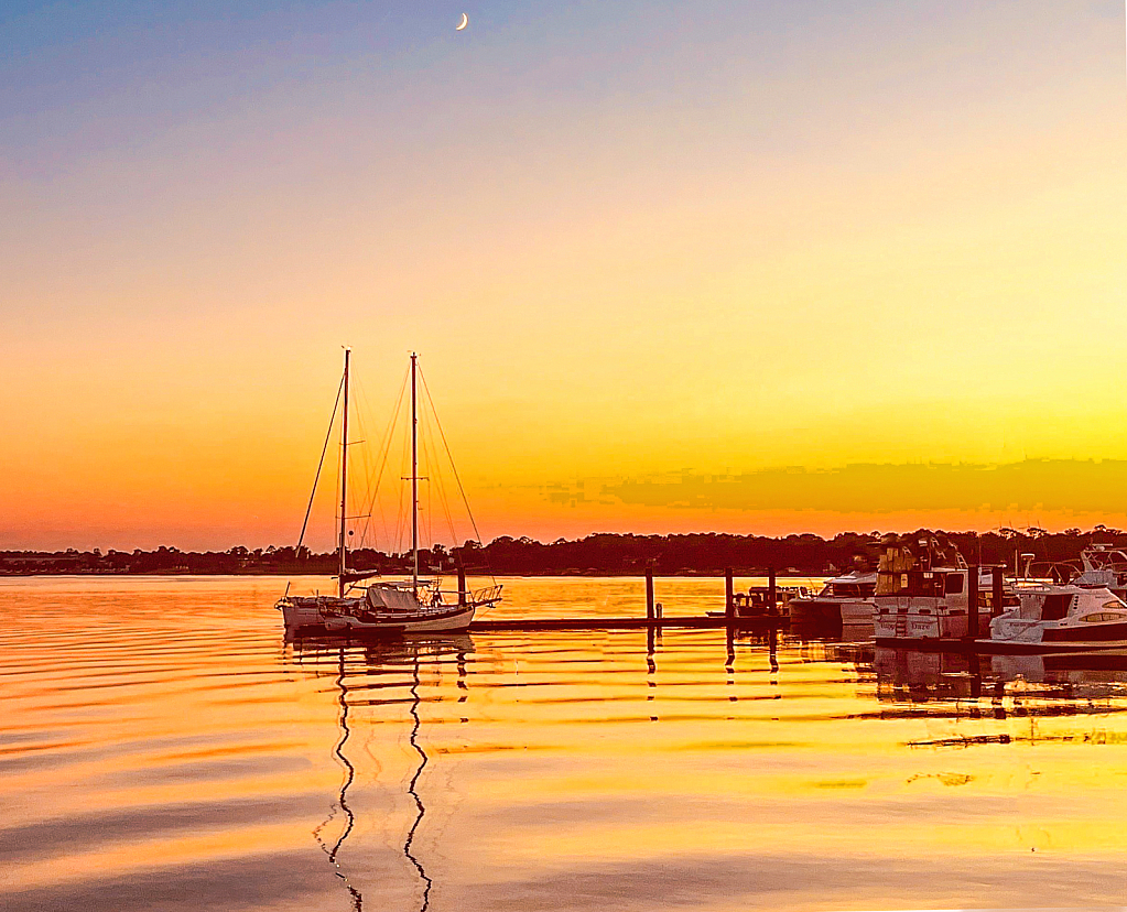 Sunset over Beaufort SC