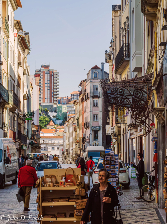 A Coimbra, Portugal Shopping Street