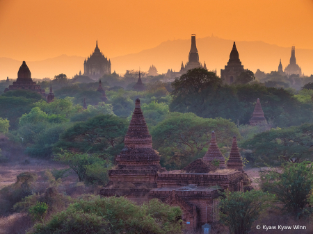 View of Bagan with Temples