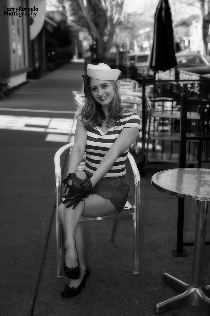 Sidewalk Cafe B&W