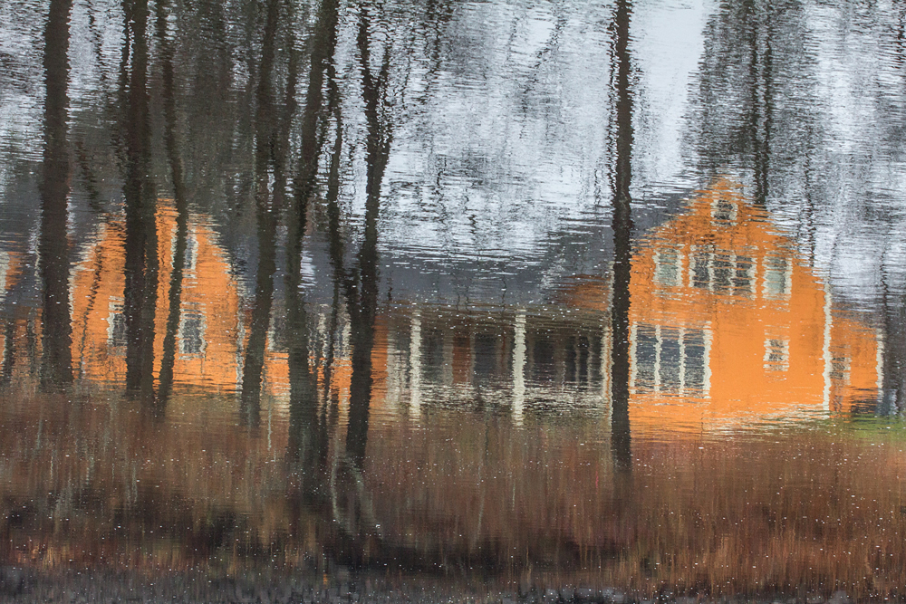 Orange House Reflection 