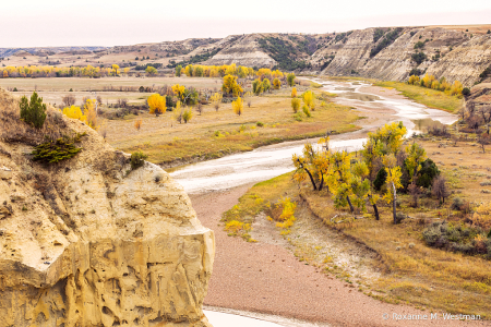 Overlooking Little Missouri river at Wind Can