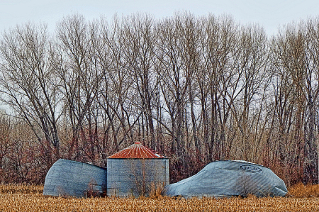 Grain Storage Bins - Wind Damage