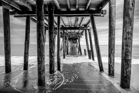 under the pier