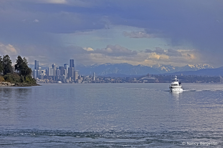 View of Seattle, WA ~ from the Bainbridge Ferry