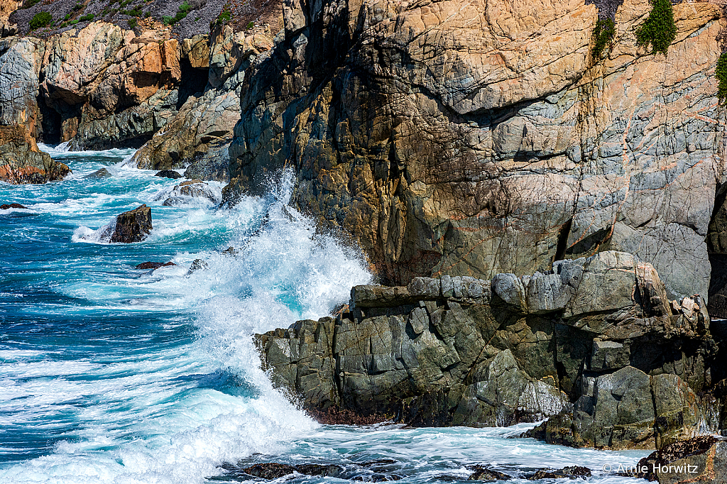 Waves Against Rocks - V