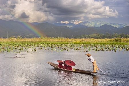 Rainbow in the Lake