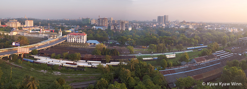 Panoramic View of Yangon 