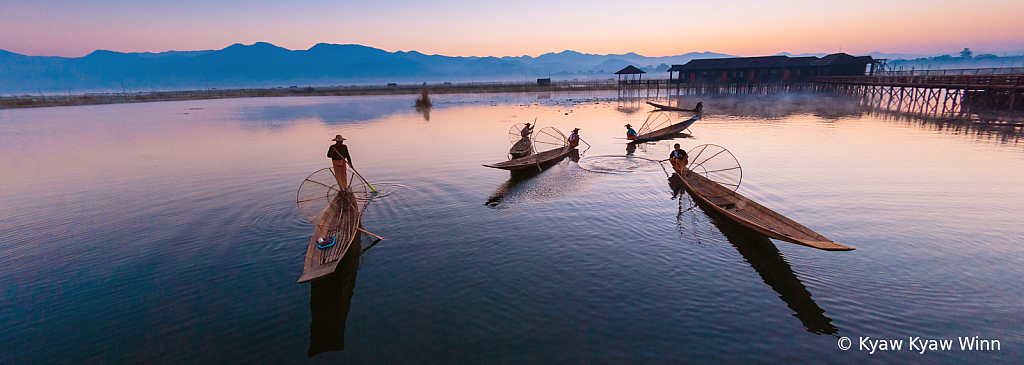 Fishermen from Inle Lake in Myanmar