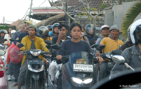 Bali scooter traffic
