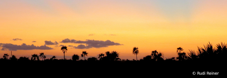 Grand Cayman sunset pano