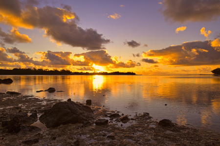 Sunrise in the Blue Bay