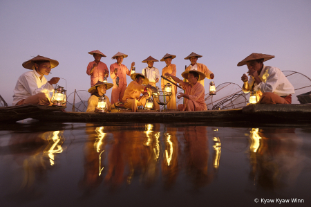 Reflection of Local Fishermen