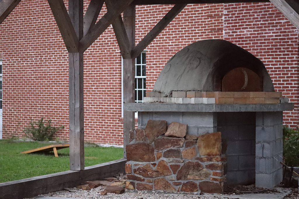 Pizza Oven Under Construction