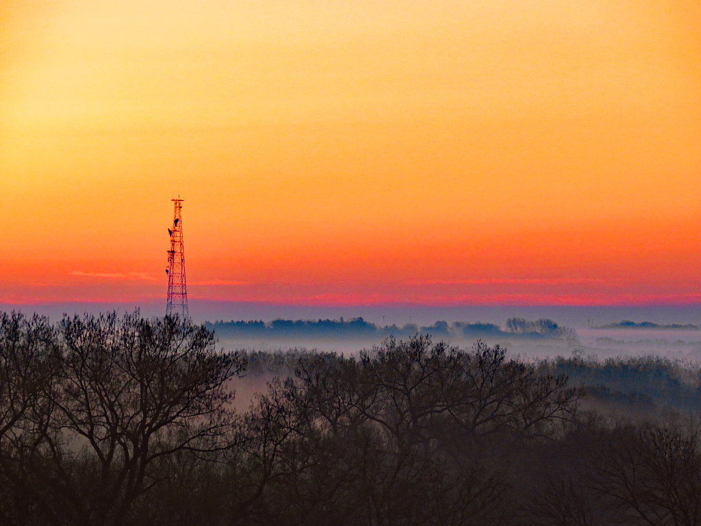 Fog And Sunrise