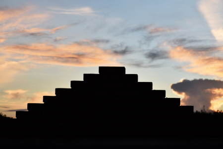 A TRIANGLE AT SUNSET