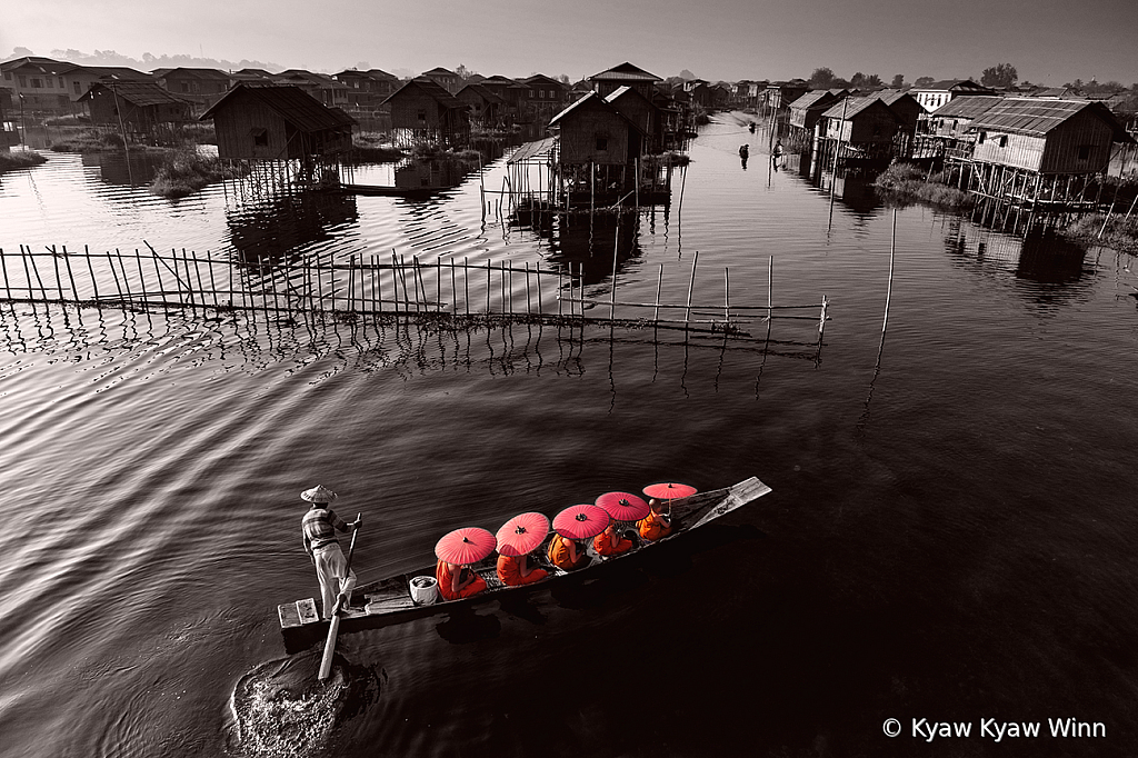 Scene of Inle Lake