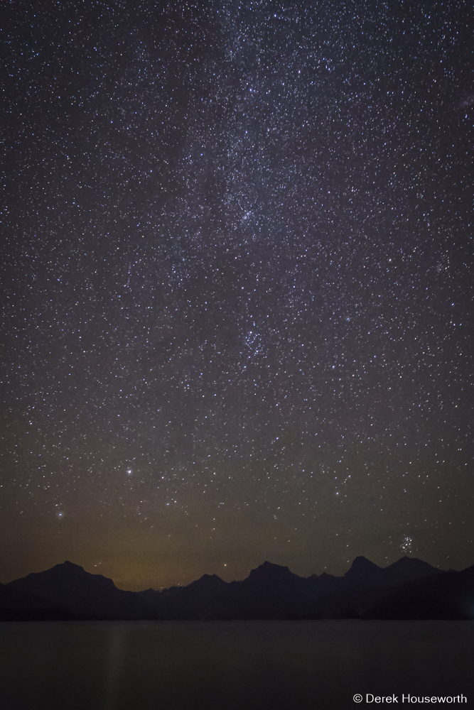 Night Sky over Lake McDonald