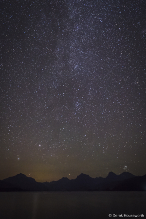 Night Sky over Lake McDonald