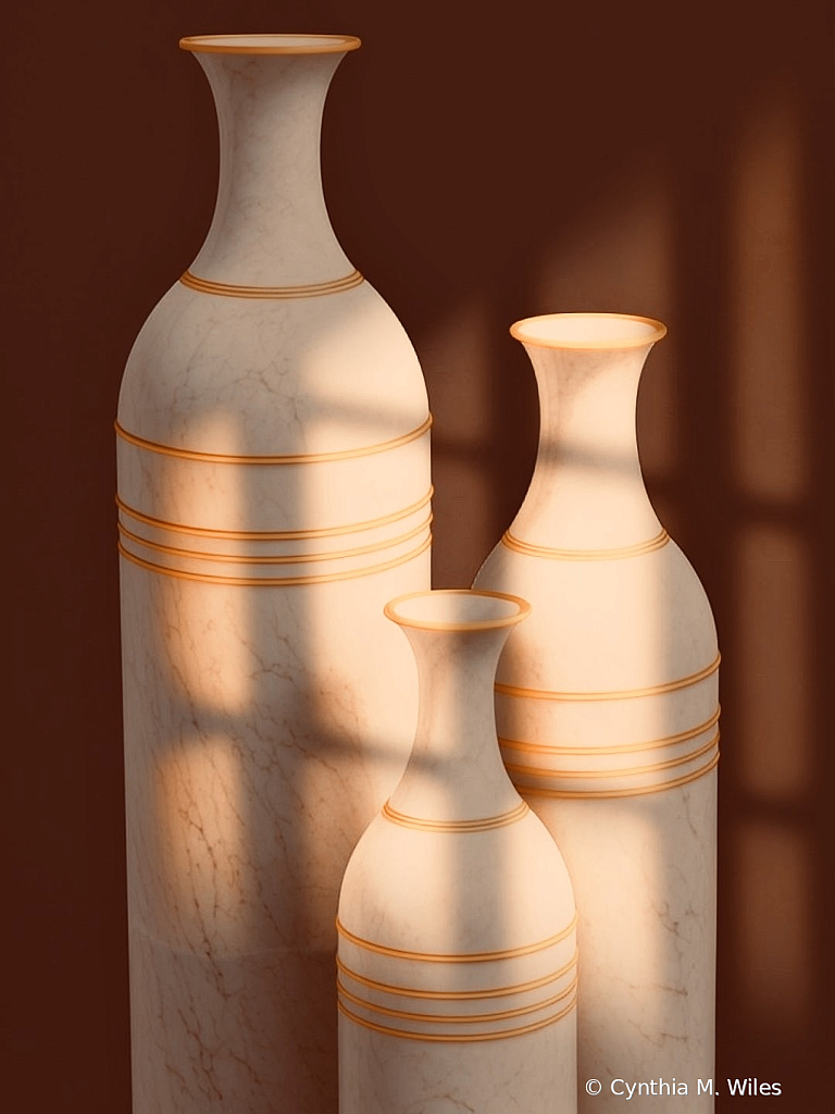 Three vases in the Window 