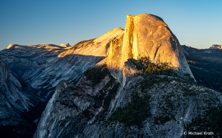 Half Dome at Sunset