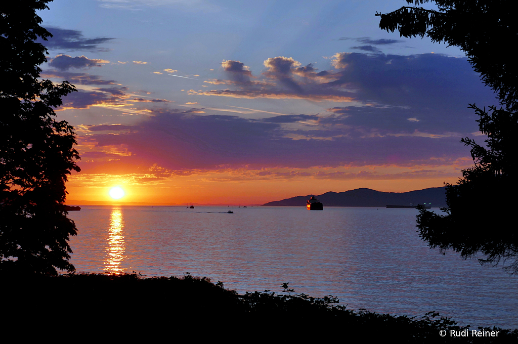 Kitsilano beach sunset