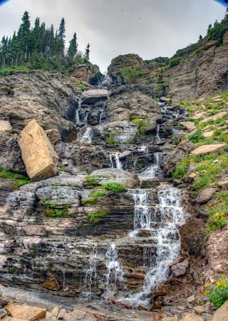 Falls on Logan Creek 