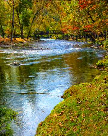 The Oconaluftee in Autumn