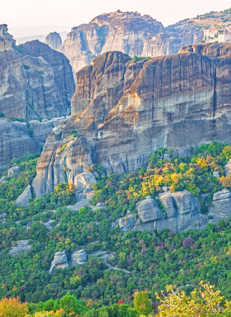 Rocks of Meteora, Greece.