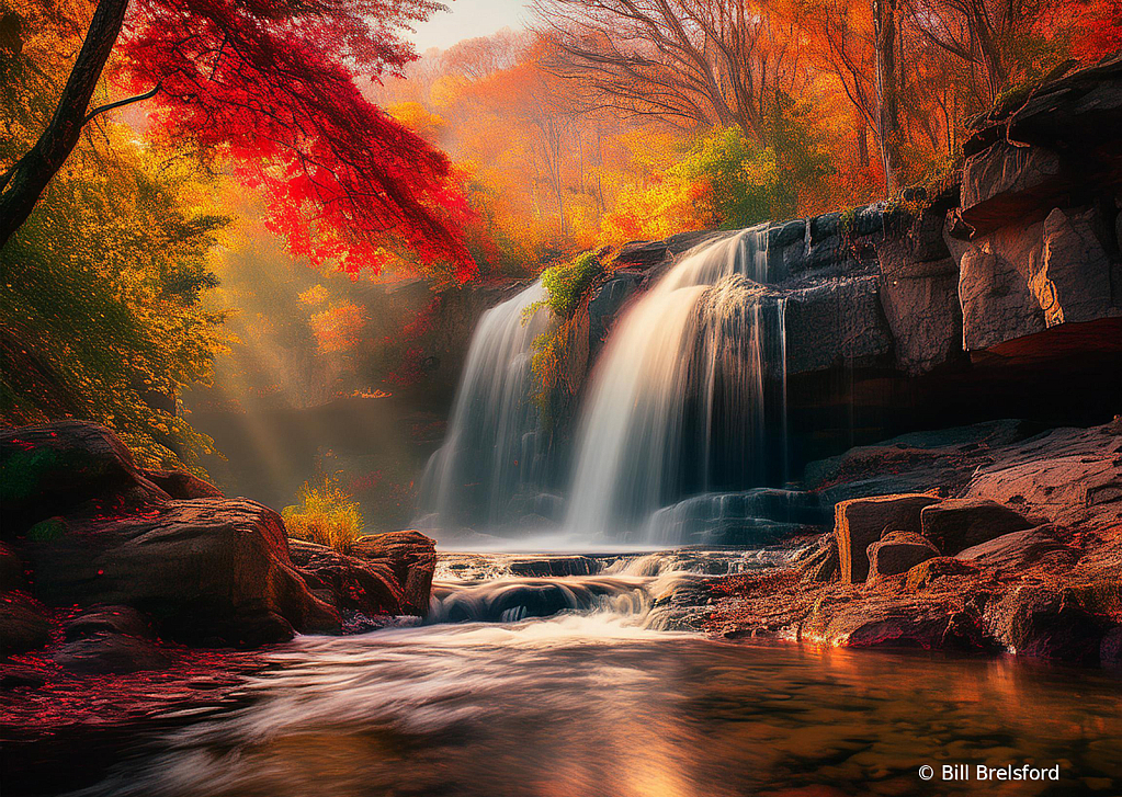 Waterfall in Autumn