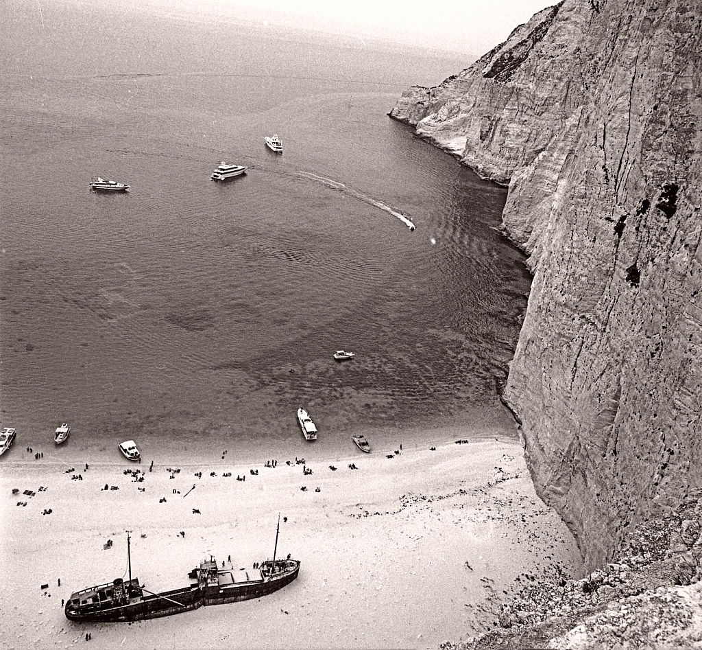 Shipwreck Beach in Zakynthos island. 