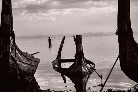 Fisherman and Boats