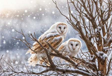 Owls and Snow