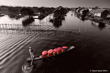 Scene of Inle Lake