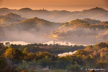 Landscape of Myauk U in Myanmar