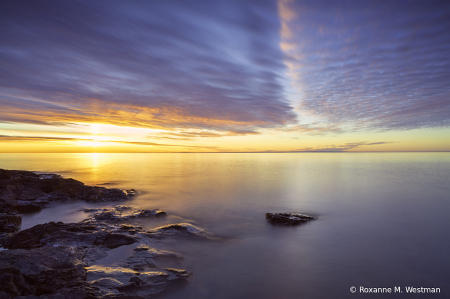 An Artist sunrise dream Lake Superior