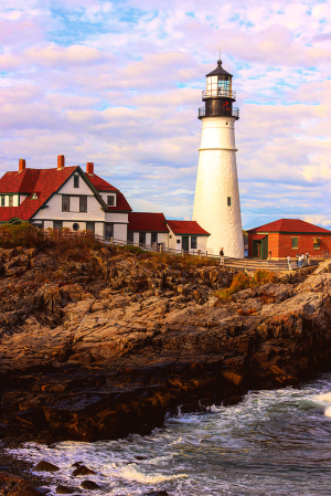 Portland Maine Lighthouse Painting