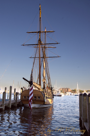 One Tall Ship 'Saltana' in dock in Annap