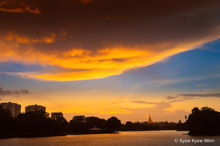 Evening Cloud Over Yangon