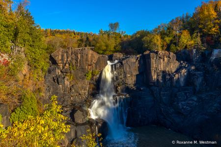 High falls on the Minnesota Pigeon River