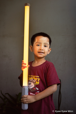 Little Guy and Light Stick