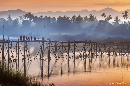 Winter Morning and Bridge